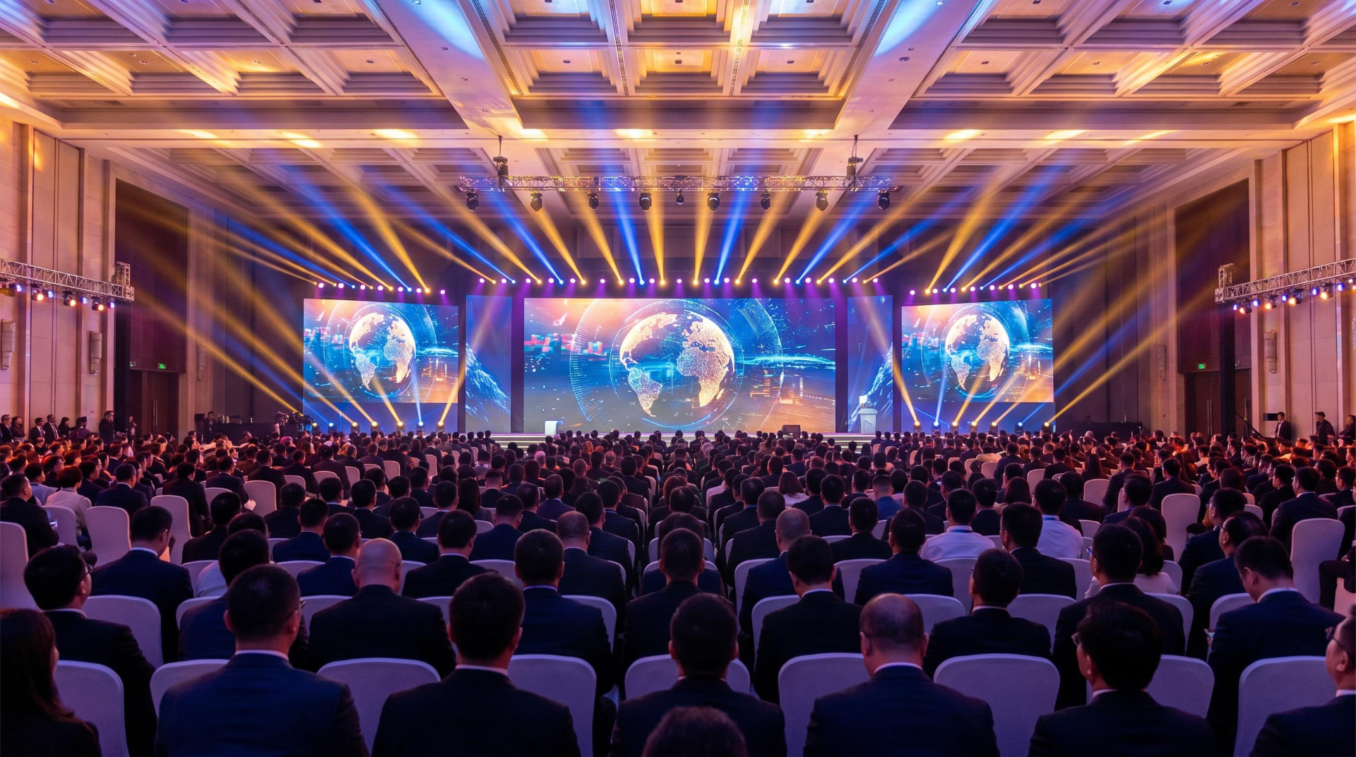 Delegates at an international conference in a premium venue